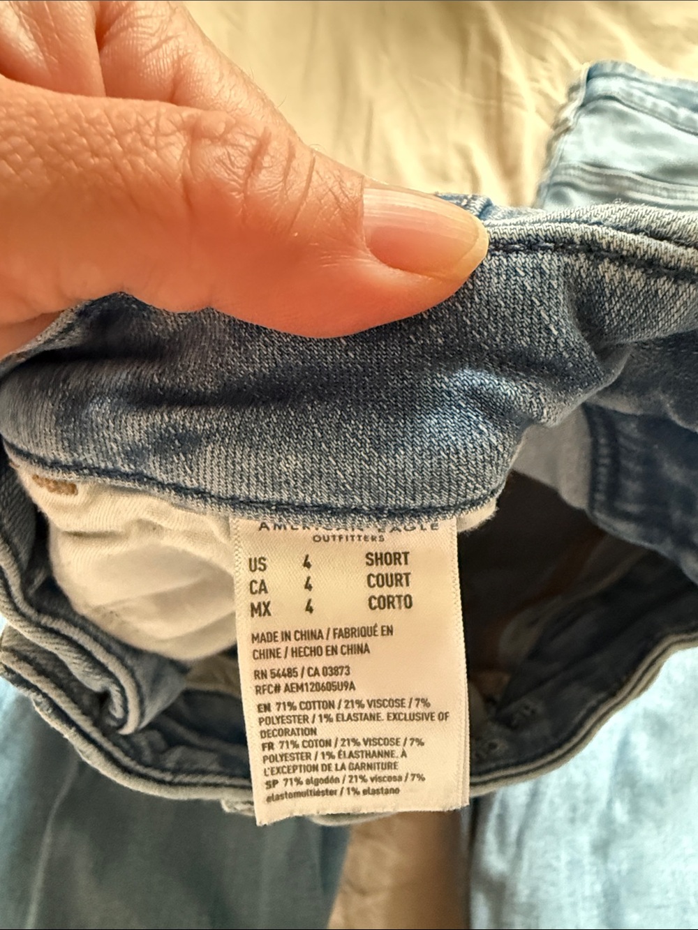 American Eagle Outfitters Women’s Skinny Jeans in Light Blue and Gray - Picture 4 of 12
